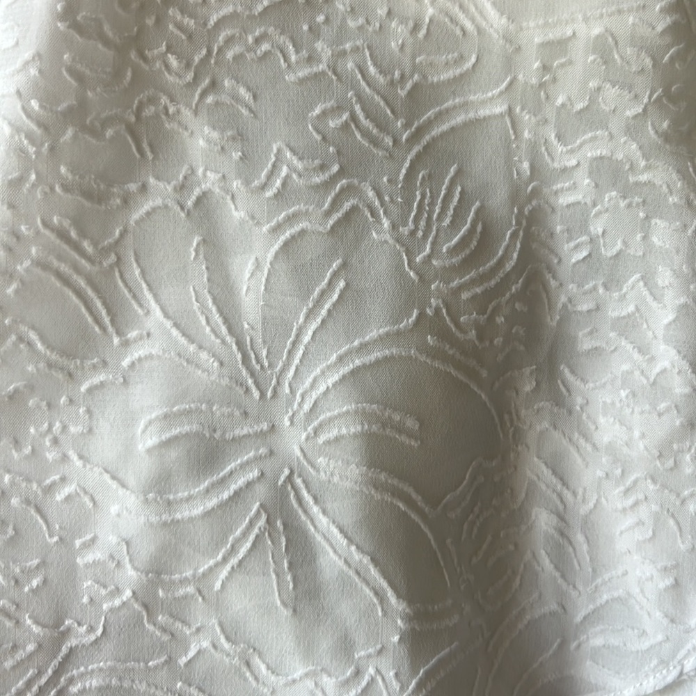 Tanya Taylor White Textured Wrap Midi Dress - Picture 10 of 15